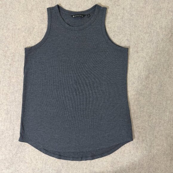 Athleta Tops - Athleta Gray Performance Tank Top Modal Blend Athletic Sleeveless Small